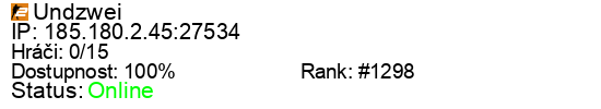 Server status banner