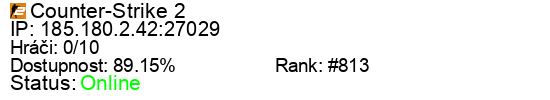 Server status banner