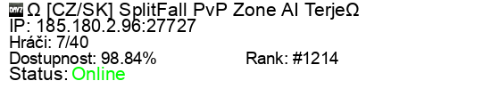 Server status banner