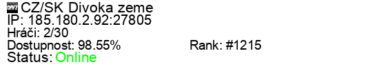 Server status banner