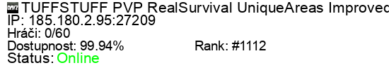 Server status banner