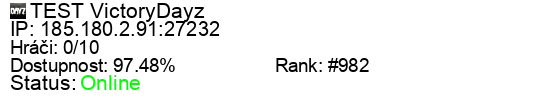 Server status banner