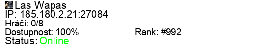 Server status banner
