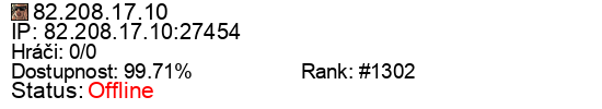 Server status banner