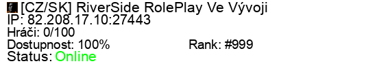 Server status banner