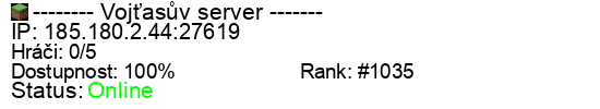Server status banner