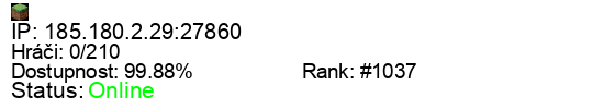 Server status banner