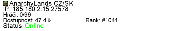 Server status banner