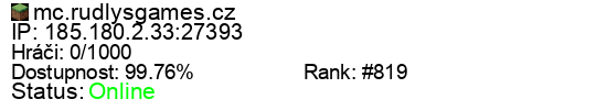 Server status banner
