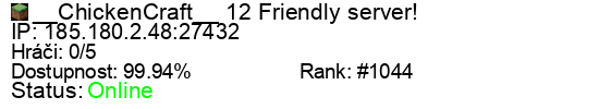 Server status banner