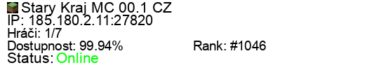 Server status banner