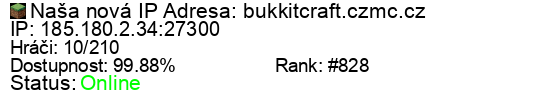 Server status banner