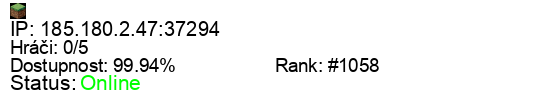 Server status banner