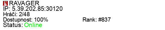 Server status banner