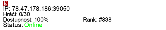 Server status banner
