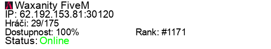 Server status banner