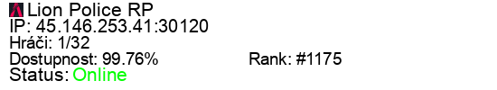Server status banner
