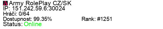 Server status banner