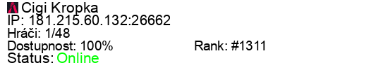 Server status banner