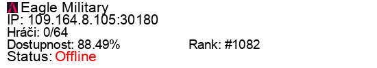 Server status banner