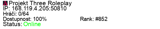 Server status banner