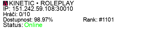 Server status banner