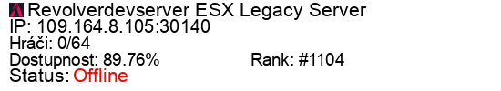 Server status banner