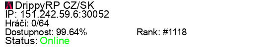 Server status banner
