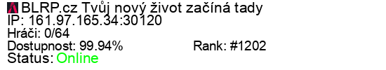 Server status banner