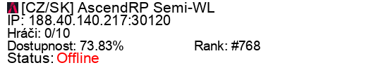 Server status banner