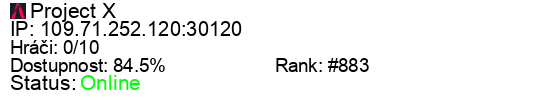 Server status banner
