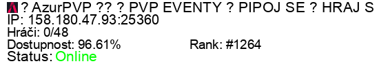 Server status banner