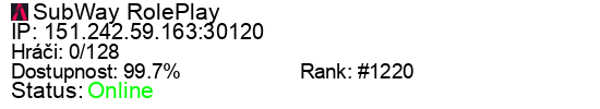Server status banner