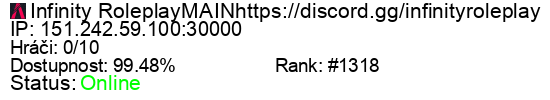 Server status banner