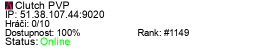 Server status banner