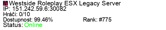 Server status banner