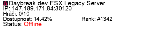 Server status banner