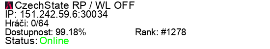 Server status banner