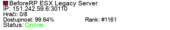 Server status banner