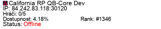 Server status banner