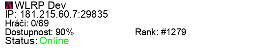 Server status banner