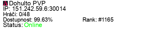 Server status banner