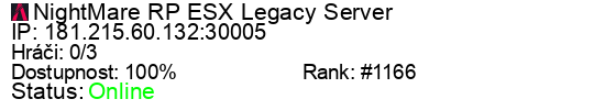 Server status banner