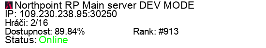 Server status banner