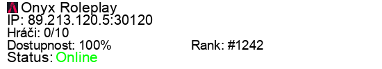 Server status banner