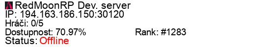Server status banner