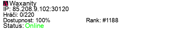 Server status banner
