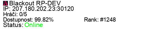 Server status banner