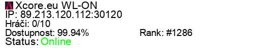 Server status banner