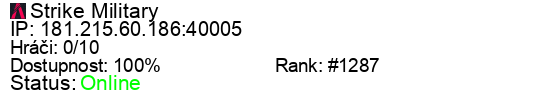 Server status banner